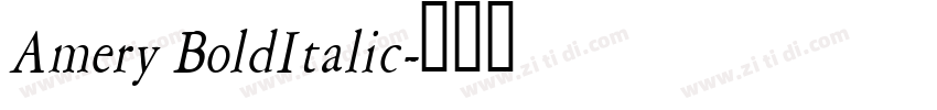 Amery BoldItalic字体转换 Amery BoldItalic字体转换